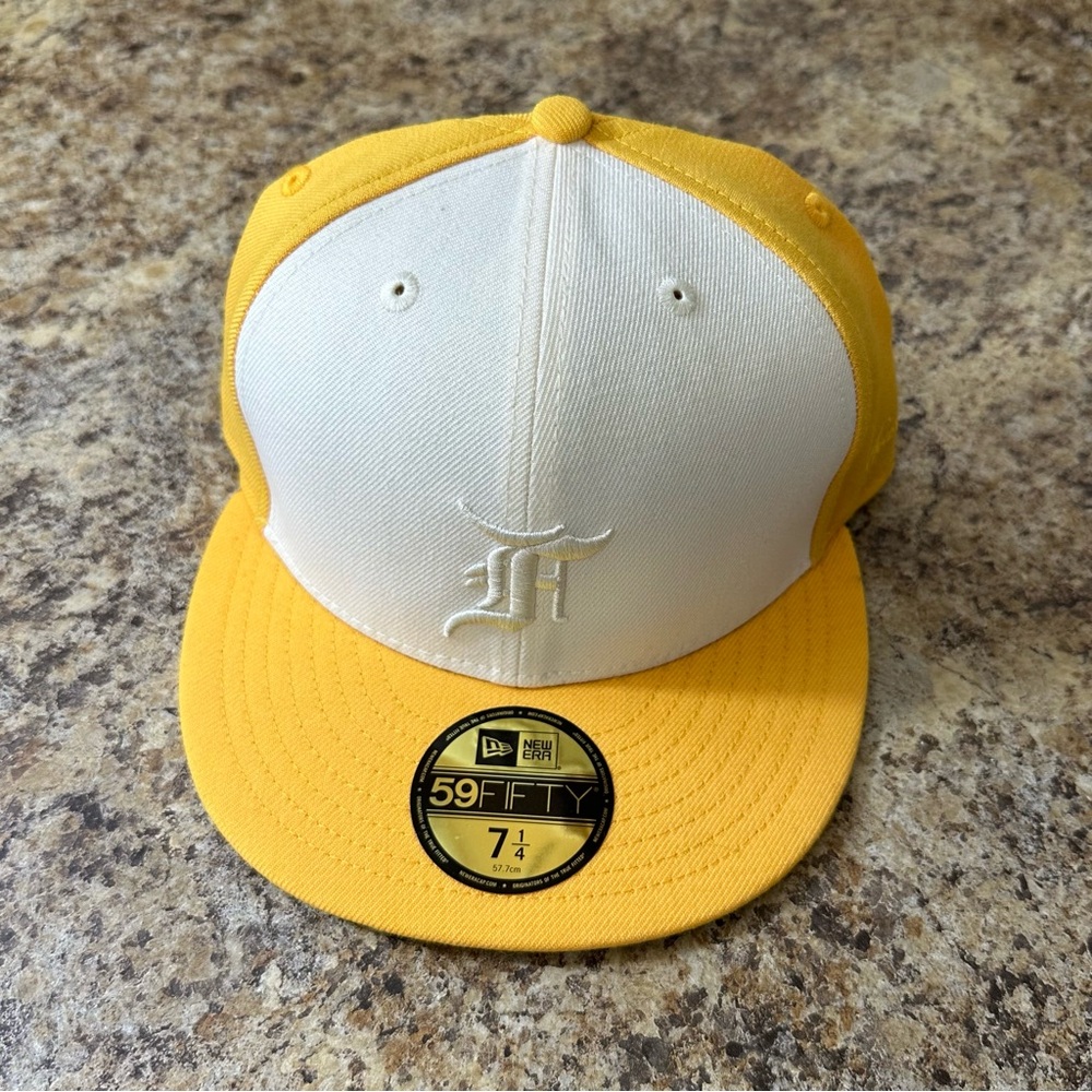 Fear of God Essentials New Era Fitted Hat Yellow (7 1/4)